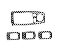 NYSQOFMB Interrupteur Commande Leve Vitre Pour BMW-X3 E83 2006-2010 Panneau De Commutateur Lève-vitre En Fiber Carbone Souple Couverture Décorative Garniture Autocollant Accessoires Commutateur