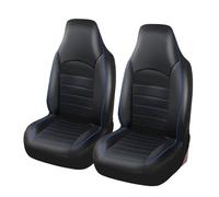NYSQOFMB Le Siège De Voiture Avant en Cuir D'unité Centrale Couvre La Couverture Seau Haut Intérieur Automatique pour Ford Ranger XLT 2001 Protecteurs Housse Siege Voiture(Blue-2PCS)