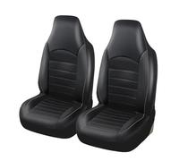 NYSQOFMB Le Siège De Voiture Avant en Cuir D'unité Centrale Couvre La Couverture Seau Haut Intérieur Automatique pour Ford Ranger XLT 2001 Protecteurs Housse Siege Voiture(Gray-2PCS)