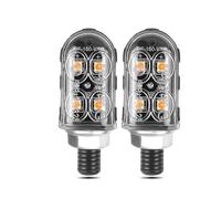 NYSQOFMB rétroviseur Clignotants LED Pour Moto Feu Arrière Clignotant Feu Arrière Pour Clignotant Pour Super Lumineux(2 pcs)