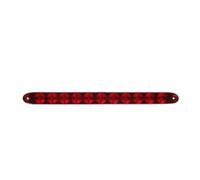 NYSQOFMB rétroviseur Feu Arrière Remorque 12 V Pour Voiture 11 LED Avec Frein Arrêt Stationnement Haute/basse Luminosité Clignotant Feu Stop(Red Shell)