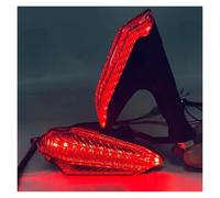 NYSQOFMB rétroviseur Feu de jour bleu rouge blanc 12 V indicateur lumineux réponse rapide compatible avec les mises à niveau de moto DC12 V(Rouge)
