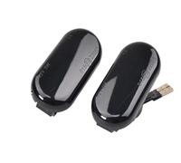 NYSQOFMB rétroviseur Lot De 2 Feux De Position Latéraux Dynamiques À LED 12 V Pour Nissan Pour Qashqai 350Z J10(Dynamic Smoked)