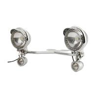 NYSQOFMB rétroviseur Phare de moto avec clignotants pour VTX 1300 2006(Clear Lens)