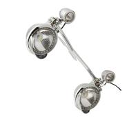 NYSQOFMB rétroviseur Phare de moto avec clignotants pour Vulcan pour Classic VN900 2011(Clear Lens)