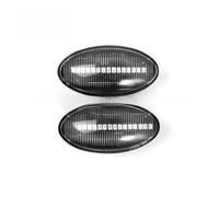 NYSQOFMB rétroviseur Pour Suzuki Pour Swift Pour Jimmy 2 Pièces LED Feux Position Latéraux Dynamiques Clignotant Séquentiel Clignotant Ambre Indicateur(Dynamic Smoked Black)