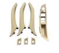NYSQOFMB Voiture intérieures d'accoudoir Pour BMW Pour Série 5 F10 520 523 Ensemble Poignées Porte Passager D'accoudoir Côté Conducteur Poignée intérieure(RHD Beige 7pcs set)