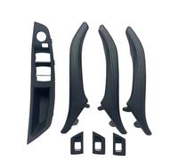 NYSQOFMB Voiture intérieures d'accoudoir Pour BMW Pour Série 5 F10 520 523 Ensemble Poignées Porte Passager D'accoudoir Côté Conducteur Poignée intérieure(LHD Black 7pcs set)