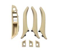 NYSQOFMB Voiture intérieures d'accoudoir Pour BMW Pour Série 5 F10 520 523 Ensemble Poignées Porte Passager D'accoudoir Côté Conducteur Poignée intérieure(LHD Beige 7pcs set)