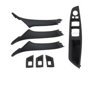 NYSQOFMB Voiture intérieures d'accoudoir Pour BMW Pour Série 5 F10 F11 523i 525i 528i 530i Ensemble De Poignées De Porte Intérieures Poignée intérieure(RHD Black)