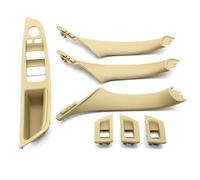 NYSQOFMB Voiture intérieures d'accoudoir Pour BMW Pour Série 5 F10 F11 523i 525i 528i 530i Ensemble De Poignées De Porte Intérieures Poignée intérieure(LHD Beige)