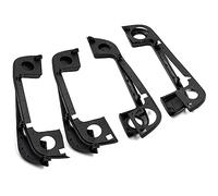 NYSQOJFNF Poignée Porte Arrière Gauche 51218122442 51218122441 4 Pièces Kit De Poignée De Porte Extérieure Couvre Pour BMW E36 E34 E32 3 5 7 Série Avec Joint En Caoutchouc(4 x Covers with Seal)