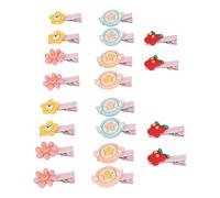 NYSUZHOUJI 20pcs Clip de Cheveux d'animaux Belle Sweet Mignon Resin Flower Forme Grooming Hairpin pour Petits et Moyens Animaux de Compagnie