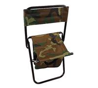 NYSUZHOUJI Chaise de Camping en Acier Tuyau Oxford Tissu Tabouret Pliant Portable avec Sac de pêche à la pêche Camouflage de Plage