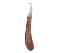 NYSUZHOUJI Couteau de Sabot à Cheval incurvé en Acier en Carbone Fin à Lame Ergonomique à Main Gauche Rondelle de bétail pour l'
