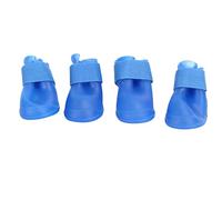 NYSUZHOUJI l'eau de Chaussures de Chien de Compagnie empêche avec des Pas d'empreinte 4 Pack Bleu Noir