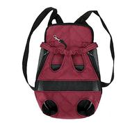 NYSUZHOUJI Transporteur pour Animaux de Compagnie Sac à Dos Solide de Conception Ergonomique des Mains libéré Le Transport pour Animaux de Compagnie Bourgogne m l XL Chien Chat