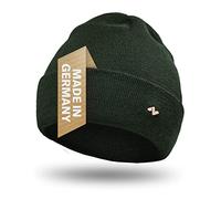 NYTTED® Bonnet Vert Olive en Laine mérinos pour Homme et Femme | 100% Laine mérinos Fine | Chaud, Doux & Extensible | Tricot d’Hiver Premium et Respirant