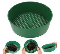 Nyutcwe Tamis de Jardin pour Le Sol et Les Pierres Tamis- à à -Sol Fort avec Un Bord lippé pour Une Manipulation Facile d'énigme de Jardin Multifonctionnel (Vert)