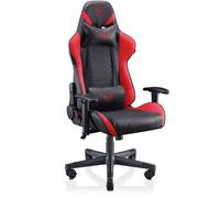 NYX - Chaise Gaming Ergonomique, Accoudoirs 2D, Inclinable, Piston Classe 4 - ROUGE ROUGE