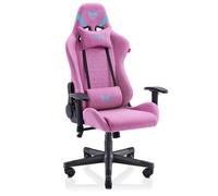 VALK Nyx - Chaise Gaming en Tissu Respirant, Chaise Gamer Tissu, Accoudoirs 2D, Inclinable, Pivotante, Rembourrage Mousse Froide, Piston Classe 4, Fauteuil Gamer Tissu, Chaise Bureau (Rose Topaze)