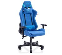 NYX - Chaise Gaming Tissu Respirant, Ergonomique, Accoudoirs 2D, Piston Classe 4, Inclinable - Bleu Saphir