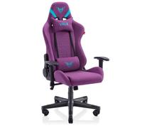 NYX - Chaise Gaming Tissu Respirant, Ergonomique, Inclinable, Piston Classe 4, Accoudoirs 2D - Lilas Mystique