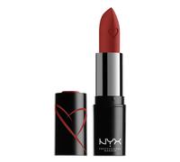 NYX Makeup Professional Shout Lips lvres en satin fort infus de beurre de karit - chaud ici (rouge brl)