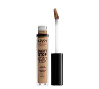 NYX Professional Makeup Anti-Cernes, Correcteur, Contouring, Tenue 24h, Can't Stop Won't Stop Contour Concealer, Waterproof, Fini Mat, Formule Vegan, Teinte : Caramel (15)