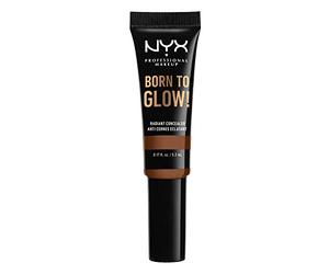 NYX Professional Makeup Anti-Cernes Éclat Born to Glow, Regard Illuminé, Réduction des Cernes, Illuminateur et Correcteur Contour, Formule Vegan, Teinte : Cappuccino