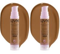 NYX Professional Makeup Anti-Cernes Sérum Correcteur Bare With Me, Fini Naturel, Couvrance Moyenne, Teinte : Camel (10) (Lot de 2)