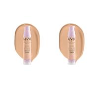 NYX Professional Makeup Anti-Cernes Sérum Correcteur Bare With Me, Fini Naturel, Couvrance Moyenne, Teinte : Beige (04) (Lot de 2)