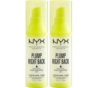 NYX Professional Makeup - Base Fixatrice de Maquillage 2-en-1 - Aux Électrolytes et Vitamines - Repulpe et Hydrate - Formule Vegan - Plump Right Back - 2x30 ml