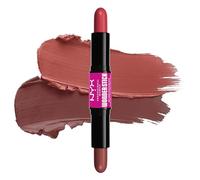 NYX Professional Makeup Blush Crémeux, À l'Acide Hyaluronique Hydratant, Texture Modulable, Formule Vegan, Wonder Stick, Teinte : Coral + Deep Peach (03)