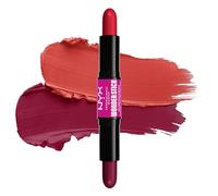 NYX Professional Makeup Blush Crémeux, À l'Acide Hyaluronique Hydratant, Texture Modulable, Formule Vegan, Wonder Stick, Teinte : Bright Amber + Fuschia (05)