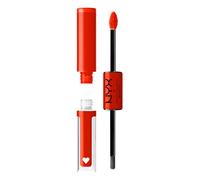 NYX Professional Makeup Brillant à Lèvres Shine Loud, Intensément Pigmenté, Double Embout Rouge à Lèvres et Gloss, Brillance Longue Tenue, Sans Transfert, Teinte : Stay Stuntin (28)