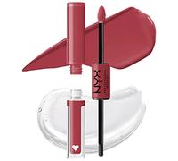 NYX Professional Makeup Brillant à Lèvres Shine Loud, Intensément Pigmenté, Double Embout Rouge à Lèvres et Gloss, Brillance Longue Tenue, Sans Transfert, Teinte : Movie Maker (29)