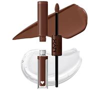 NYX Professional Makeup Brillant à Lèvres Shine Loud, Intensément Pigmenté, Double Embout Rouge à Lèvres et Gloss, Brillance Longue Tenue, Sans Transfert, Teinte : Total Baller (30)