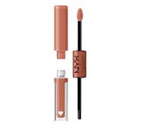NYX Professional Makeup Brillant à Lèvres Shine Loud, Intensément Pigmenté, Double Embout Rouge à Lèvres et Gloss, Brillance Longue Tenue, Sans Transfert, Teinte : Goal Crusher (02)