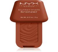 Nyx Professional Makeup - Bronzeur Poudre Compacte - Teint Hâlé Jusqu'à 12H Sans Transfert - Idéal Toutes Carnations - Formule Vegan - Buttermelt Bronzer - Teinte : Butta Match