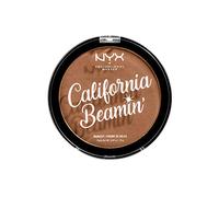 NYX Professional Makeup California Beamin' Bronzer Visage et Corps, Poudre de Soleil Compacte, Grand Format, Formule Vegan, Fini Satiné, 14 g, Teinte : Sunset Vibes