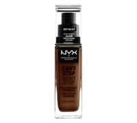 Nyx Professional Makeup - Can't Stop Won't Fond De Teint Liquide Couvrant Tenue 24h Waterproof, Fini Mat Fond De Teint Liquide Longue Tenue - Deep Walnut 30 Ml