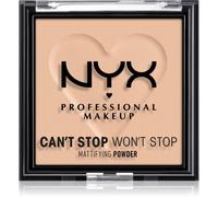 NYX Professional Makeup Poudre Matifiante Can't Stop Won't Stop Mattfying Powder, Fini Mat, Light Medium