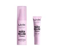 NYX Professional Makeup Coffret The Marshmellow Primer, Base de Maquillage pour Teint Lisse et Uniforme, Racine de Guimauve, Formule Vegan, Coffret 2 Produits Full Size et Taille Mini, 30 ml et 8 ml
