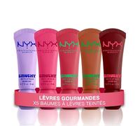 NYX PROFESSIONAL MAKEUP - COFFRET X5 - BAUMES À LÈVRES TEINTÉS MATES - SMUSHY -TEINTES: SUGAR SMUSH/SWIPE SESH/SNUGGLE SZN/SOFT SMILE/SMUDGE FUDGE