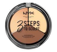 NYX Professional Makeup – Palette de contouring 3 Steps to Sculpt – Light – 15 g