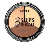 NYX Professional Makeup Contouring - 3 Steps to Sculpt Face Sculpting Palette - Light