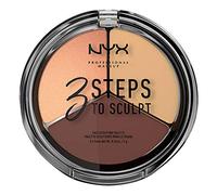 NYX Professional Makeup Contouring - 3 Steps to Sculpt Face Sculpting Palette - Medium