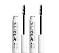 NYX Professional Makeup Control Freak Gel à Sourcils, Mascara avec Gel Fixant, Sourcils Apprivoisés & Définis, Lot de 2, Transparent, 10 ml
