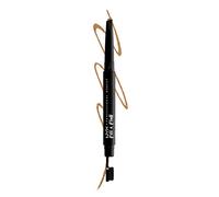 NYX Professional Makeup Crayon à Sourcils Fill & Fluff, Formule à la Pommade Crémeuse, Pointe Précise, Embout Brosse pour Estomper, Blonde